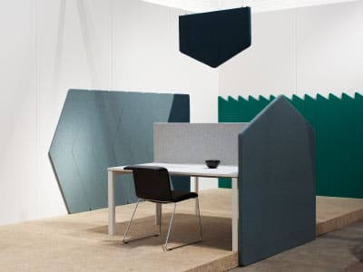 Cloison acoustique design pour limiter le bruit au bureau Support pour isolation sonore du poste de travail
